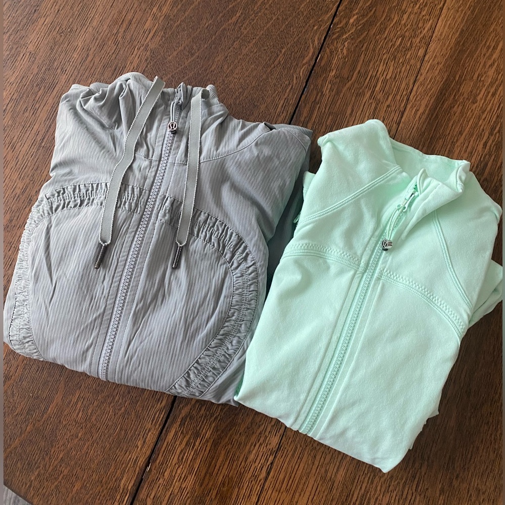 LULULEMON ZIP UPS